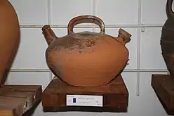 Botijo de Vitigudino en el Museo de Chinchilla.