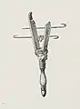 Sistrum egipcio roto