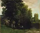 Gustave Courbet, El borde del estanque, 1867