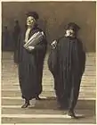 Honoré Daumier, Los dos colegas (abogados) (Les deux confrères Avocats), entre 1865 y 1870