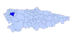 Extensión del concejo en el Principado de Asturias.
