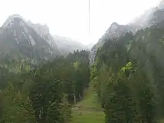 Montañas Bucegi vistas desde el teleférico