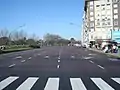 La Avenida del Libertador en su paso por Recoleta, recién unificada con la Avenida Figueroa Alcorta.