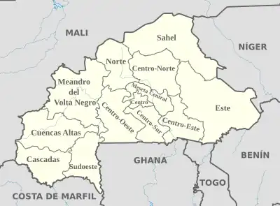 Regiones de Burkina Faso.