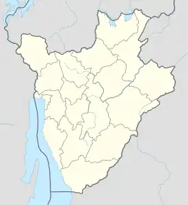 Guitega ubicada en Burundi