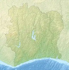 Parque nacional del Monte Sangbé ubicada en Costa de Marfil