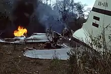 Accidente del Curtiss C-46 Commando (AN-AIN) en Siuna, en la ruta Managua-Bonanza