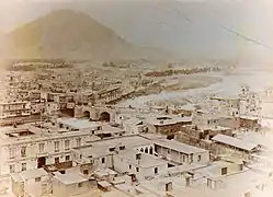 El Cercado, el barrio de San Lázaro y el cerro San Critóbal en los años 1880