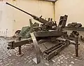Cañón antiaéreo Bofors L60 de 40 mm.
