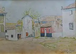 Cañada de Calatrava. Acuarela en 1949