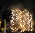 Fuegos artificiales - Fiesta en honor al Apóstol Santiago - quema de castillos