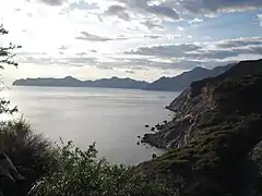 Vista de Cabo tiñoso desde alrededores playa Fatares