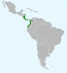 Distribución del cacique lomiescarlata.