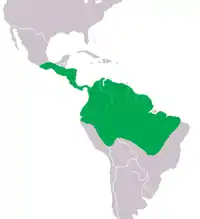 Distribución de Caiman crocodilus