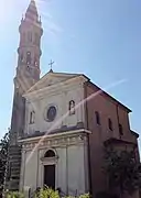 Iglesia de San Pedro y San Pablo en Cotrebbia Nouva.