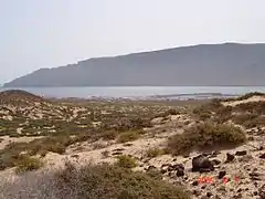 Panorámica del pueblo desde el interior de la isla