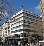 Edificio que alberga la embajada de Suiza en Madrid