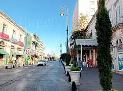 Calle Madero, centro histórico de Aguascalientes.