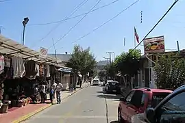 Calle San Antonio, destacada por su presencia de artesanos.