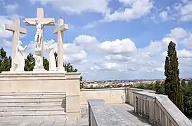 Calvario Húngaro y vista sobre la ciudad de Fátima