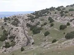 Camino de acceso a Castellar de Meca.