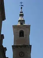 Detalle del campanario de San Nicolás de Bari
