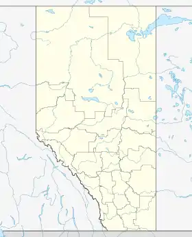 Ponoka ubicada en Alberta