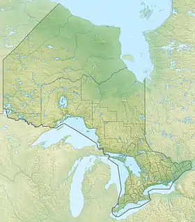 Islas Slate ubicada en Ontario