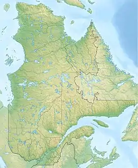 Lago Manicouagan ubicada en Quebec