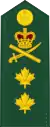 Insignia de mayor general del Ejército Canadiense.