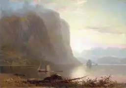 Lever du soleil sur le Saguenay, Cap Trinité (1880)