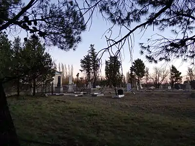 Vista del cementerio.