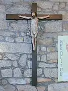 Talla de Cristo crucificado.