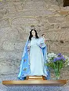 Talla de la Virgen del Rosario.