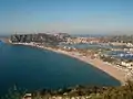 La parte más interna del puerto, un lago natural, casi cerrado por una franja de tierra, sobre el que se colocó el castrum dei classiarii.