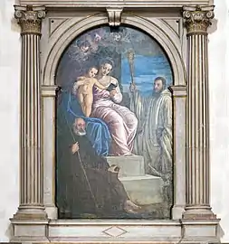 Virgen con el Niño, san Antonio Abad y san Bernardo, iglesia de San Francesco della Vigna (Venecia)