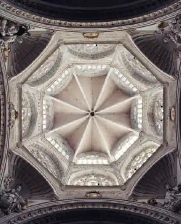 Planta cenital del cimborrio de la catedral de Valencia