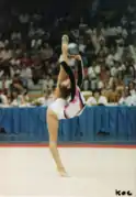 Carmen en la Copa de Europa de Málaga (1993).