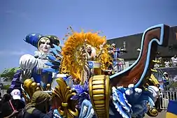 Carroza Reyes del carnaval de Barranquilla en Miami