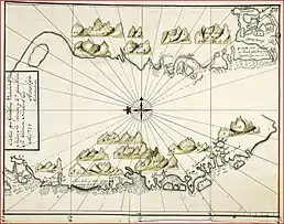 (1724) Mapa de Egede de Groenlandia occidental