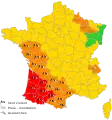 Mapa alerta difundido a las 06:00 (CET)