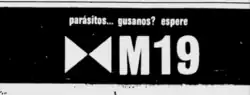 Anuncio del M19 en El Tiempo. 17 de enero de 1974.