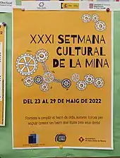 Cartel de la XXXI Semana Cultural de La Mina (2022)