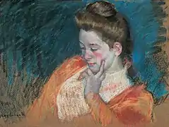 Mary CassattPortrait  of a Young Woman (pastel,  1898)