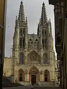 Fachada occidental de la catedral de Burgos