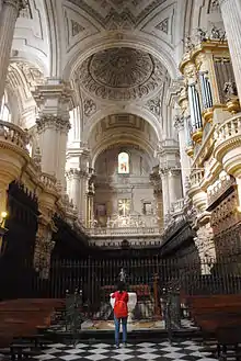 Bóvedas vaídas en la catedral de Jaén.