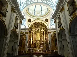 Interior de la parroquia de San Miguel.