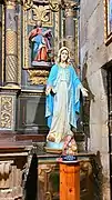 Tallas de San Marcos, la Virgen Milagrosa y San Blas de Sebaste.