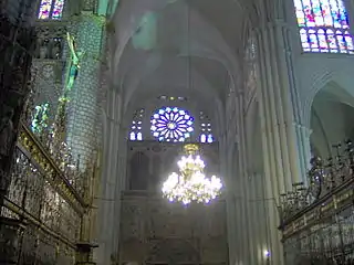 Rejería del coro de la catedral de Toledo.