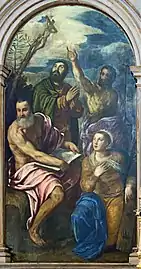 Catalina de Alejandría con los santos Jerónimo, Juan Bautista, Santiago Apóstol, iglesia de San Francesco della Vigna (Venecia)